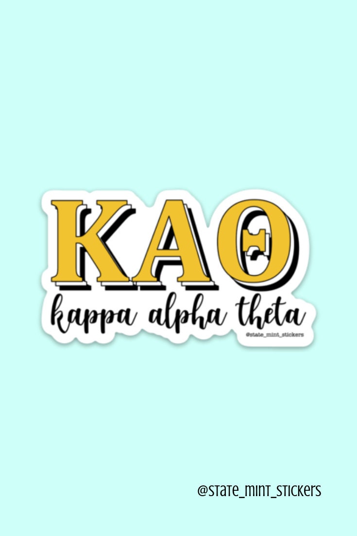 Kappa Alpha Theta Sorority Stickers Bulk Order | PERFECT for BID DAY! Group / Bulk / Chapter Wide Sticker Order