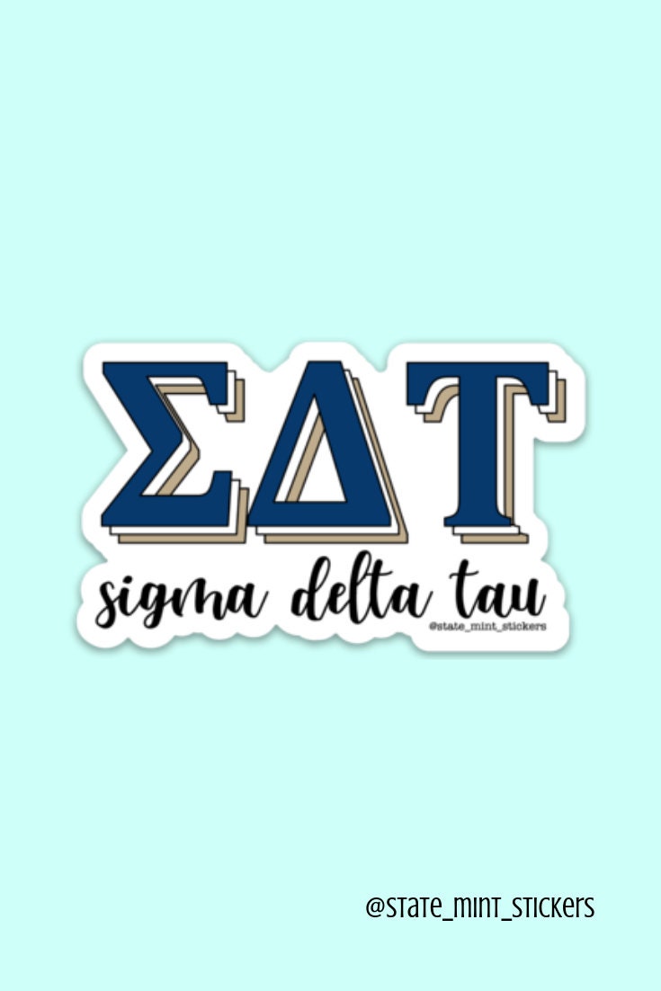 Sigma Delta Tau Sorority Stickers Bulk Order | PERFECT for BID DAY! Group / Bulk / Chapter Wide Sticker Order