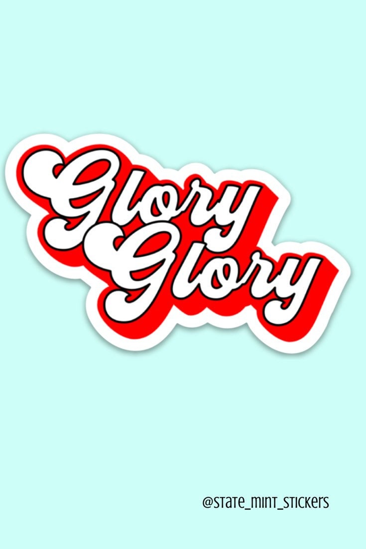 Glory Glory to Ole Georgia | Student / Alumni / Graduate Sticker / Decal | Perfect for Car, Laptop, Cooler, Water Bottle, Flask Grad