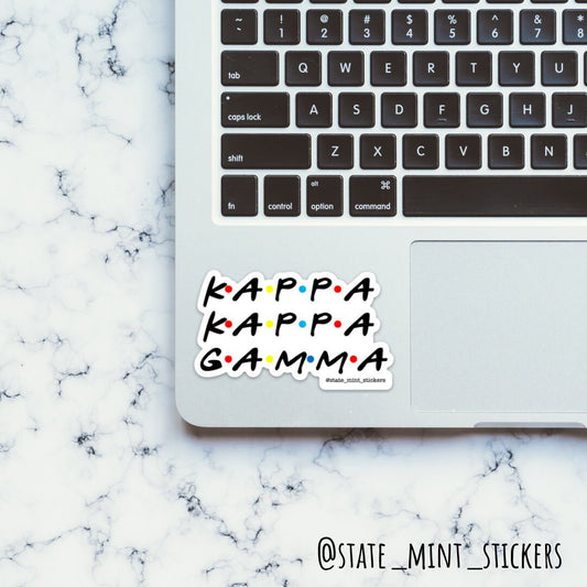 Kappa Kappa Gamma Sorority Friends Decal / Sticker | 3.5"