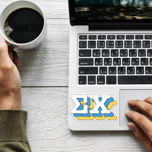 Sigma Chi Fraternity Letters Sticker  / Decal |  for Car, Laptop, Mug, Cup, Cooler, Planner