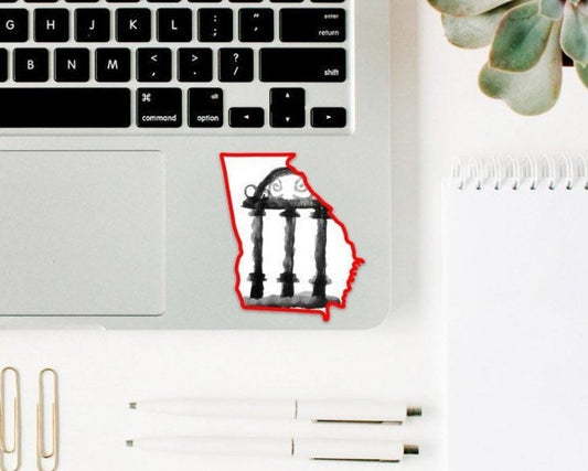 Georgia Arches Sticker/ Decal | Car, Laptop, Computer, Water Bottle, Cooler, Flask Grad Gift Graduation Graduate Student, Waterproof