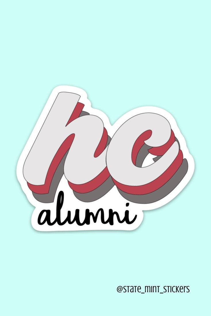 Huntingdon College Alumni Sticker / Decal for university student graduate, graduation, grad gift, waterproof, dishwasher safe, vinyl