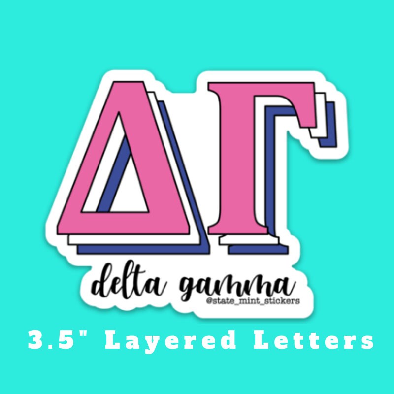 Delta Gamma Sorority Stickers Bulk Order | PERFECT for BID DAY! Group / Bulk / Chapter Wide Sticker Order