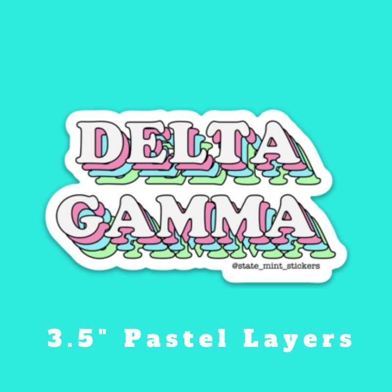 Delta Gamma Sorority Stickers Bulk Order | PERFECT for BID DAY! Group / Bulk / Chapter Wide Sticker Order