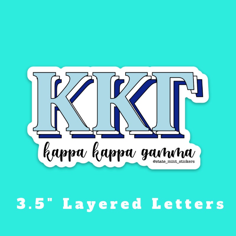 Kappa Kappa Gamma Sorority Stickers Bulk Order | PERFECT for BID DAY! Group / Bulk / Chapter Wide Sticker Order