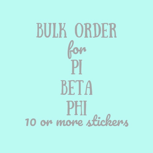 Pi Beta Phi Sorority Stickers Bulk Order | PERFECT for BID DAY! Group / Bulk / Chapter Wide Sticker Order