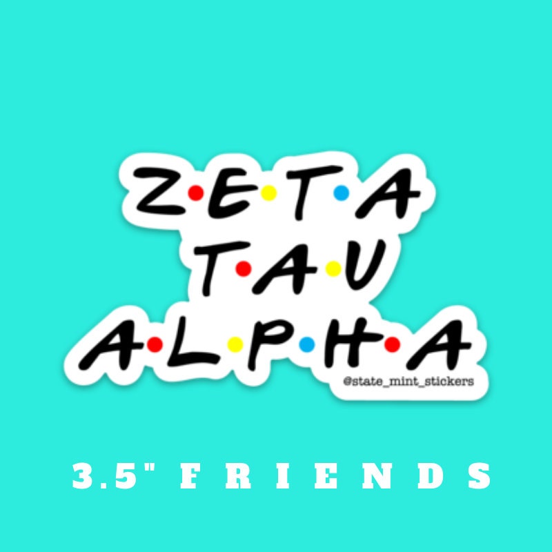 Zeta Tau Alpha Sorority Stickers Bulk Order | PERFECT for BID DAY! Group / Bulk / Chapter Wide Sticker Order