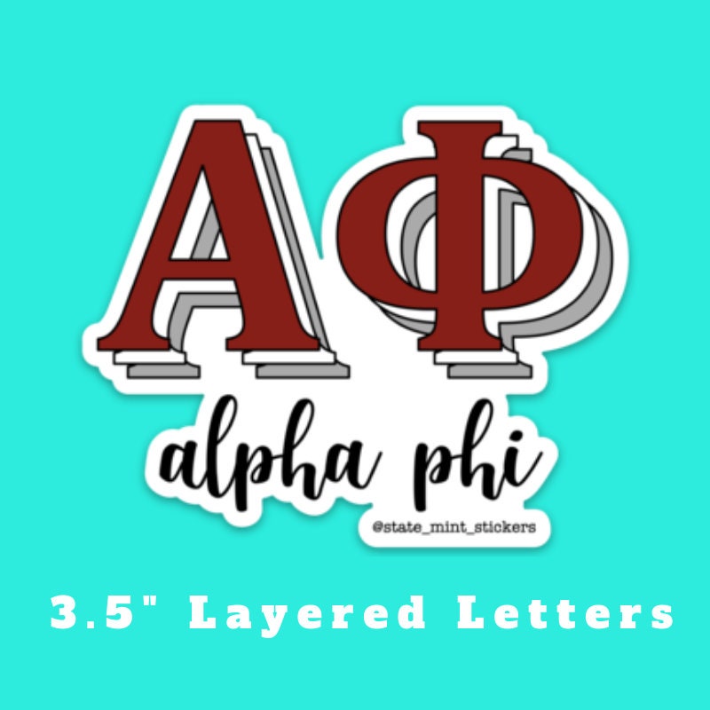 Alpha Phi Sorority Stickers Bulk Order | PERFECT for BID DAY! Group / Bulk / Chapter Wide Sticker Order