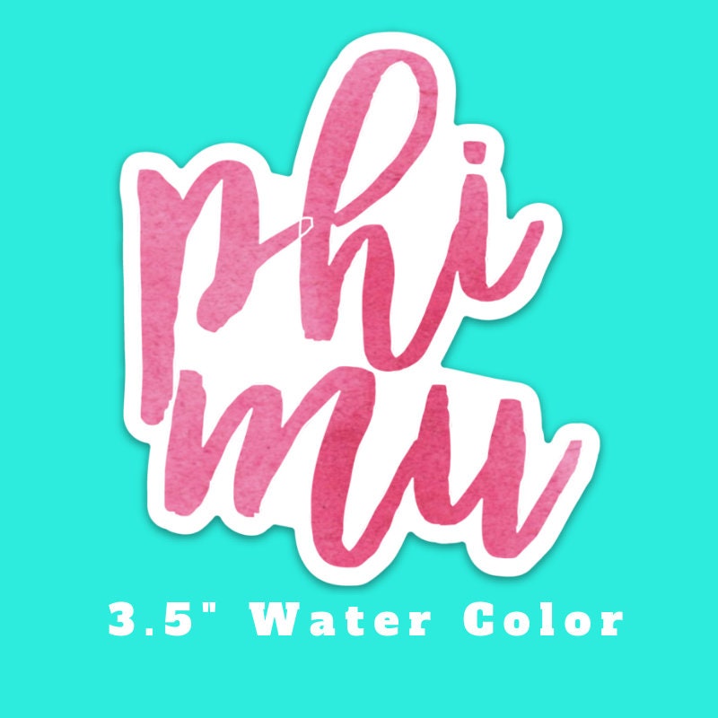 Phi Mu Sorority Stickers Bulk Order | PERFECT for BID DAY! Group / Bulk / Chapter Wide Sticker Order
