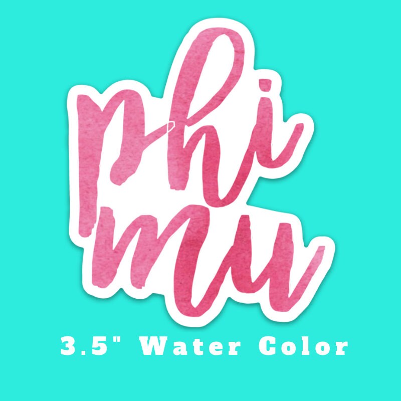 Phi Mu Sorority Stickers Bulk Order | PERFECT for BID DAY! Group / Bulk / Chapter Wide Sticker Order