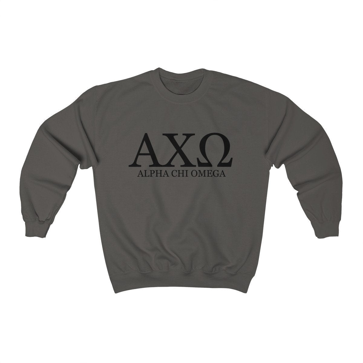 Alpha Chi Omega Sweatshirt | AXO Alpha Chi Sorority | Glidan Unisex Crewneck Sweatshirt | Greek Letters