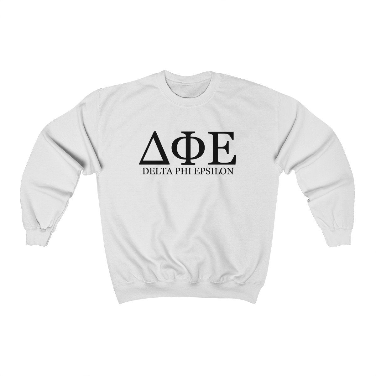 Delta Phi Epsilon Sweatshirt | DPHIE Sorority | Glidan Unisex Crewneck Sweatshirt | Greek Letters