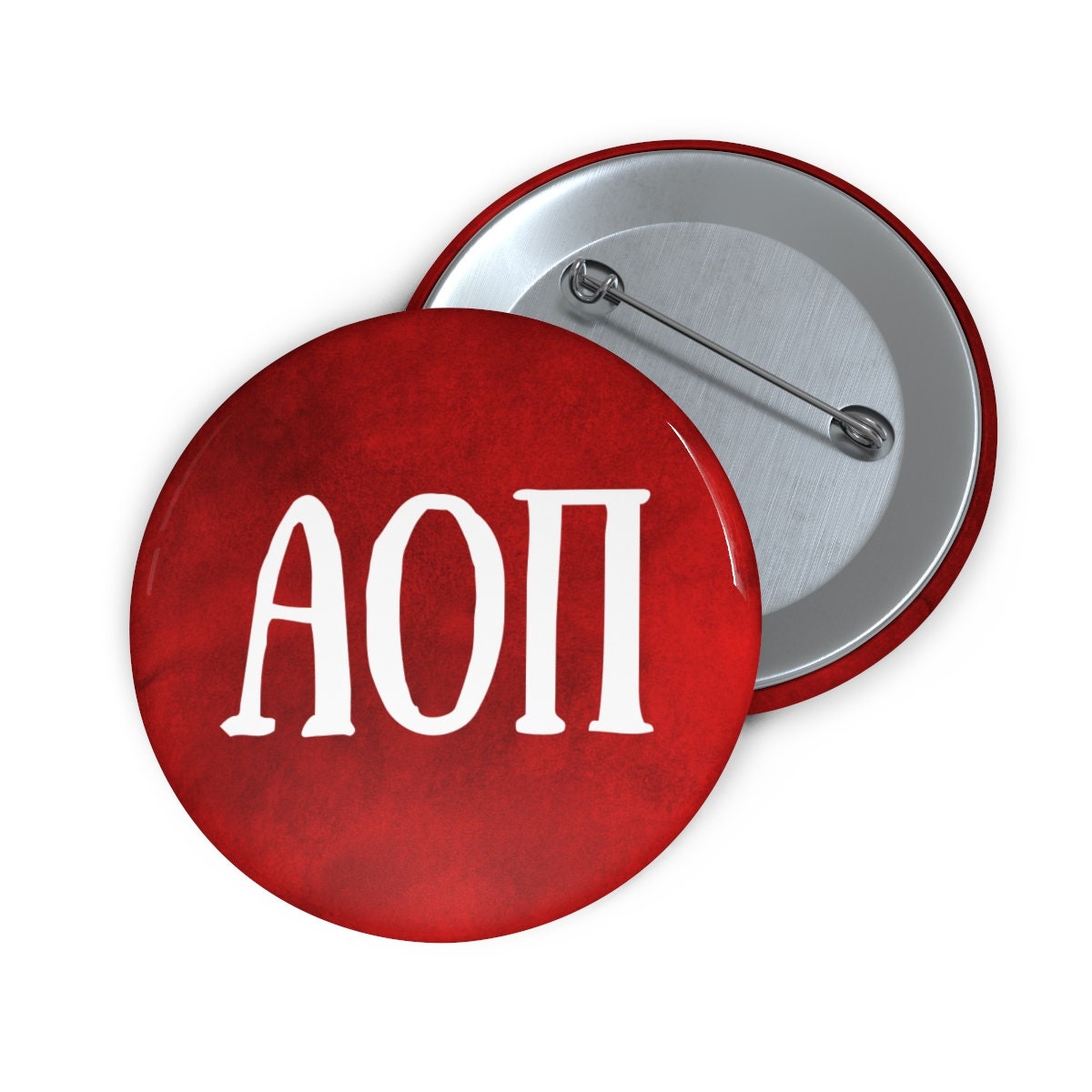 Alpha Omicron Pi Sorority Greek Letters Pin Buttons