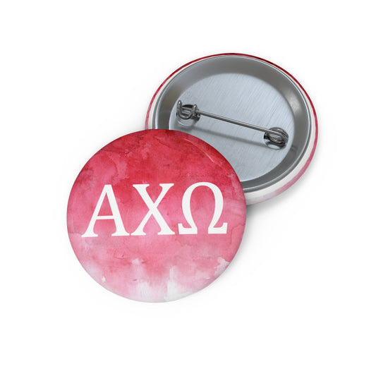 Alpha Chi Omega Sorority Greek Letter Pin Buttons, big little, bid day basket, custom gift, sorority basket, axo, alpha chi, backpack button