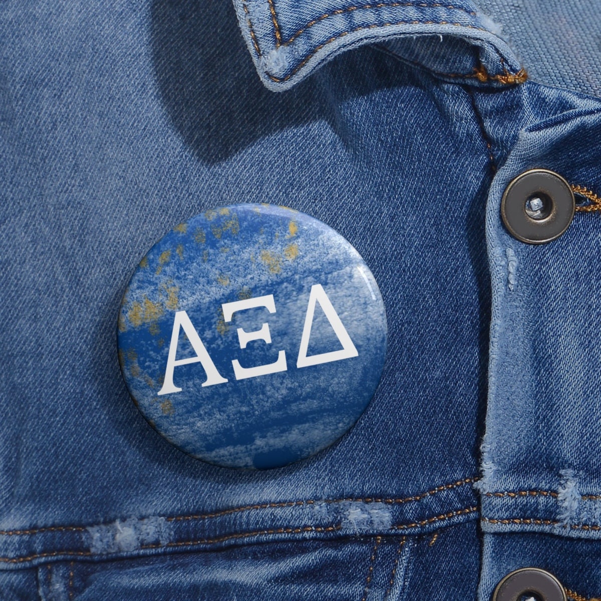 Alpha Xi Delta Sorority Greek Letter Pin Buttons