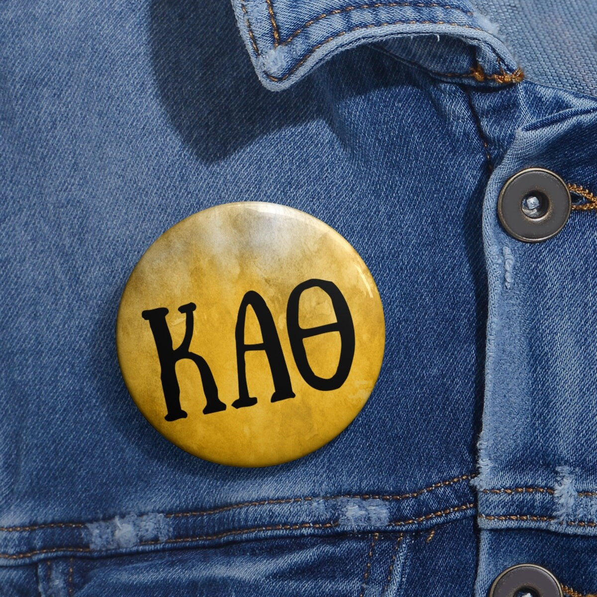 Kappa Alpha Theta Sorority Greek Letter Pin Buttons