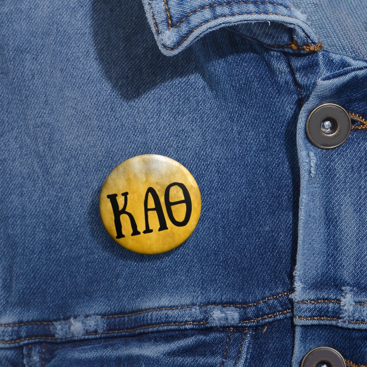 Kappa Alpha Theta Sorority Greek Letter Pin Buttons