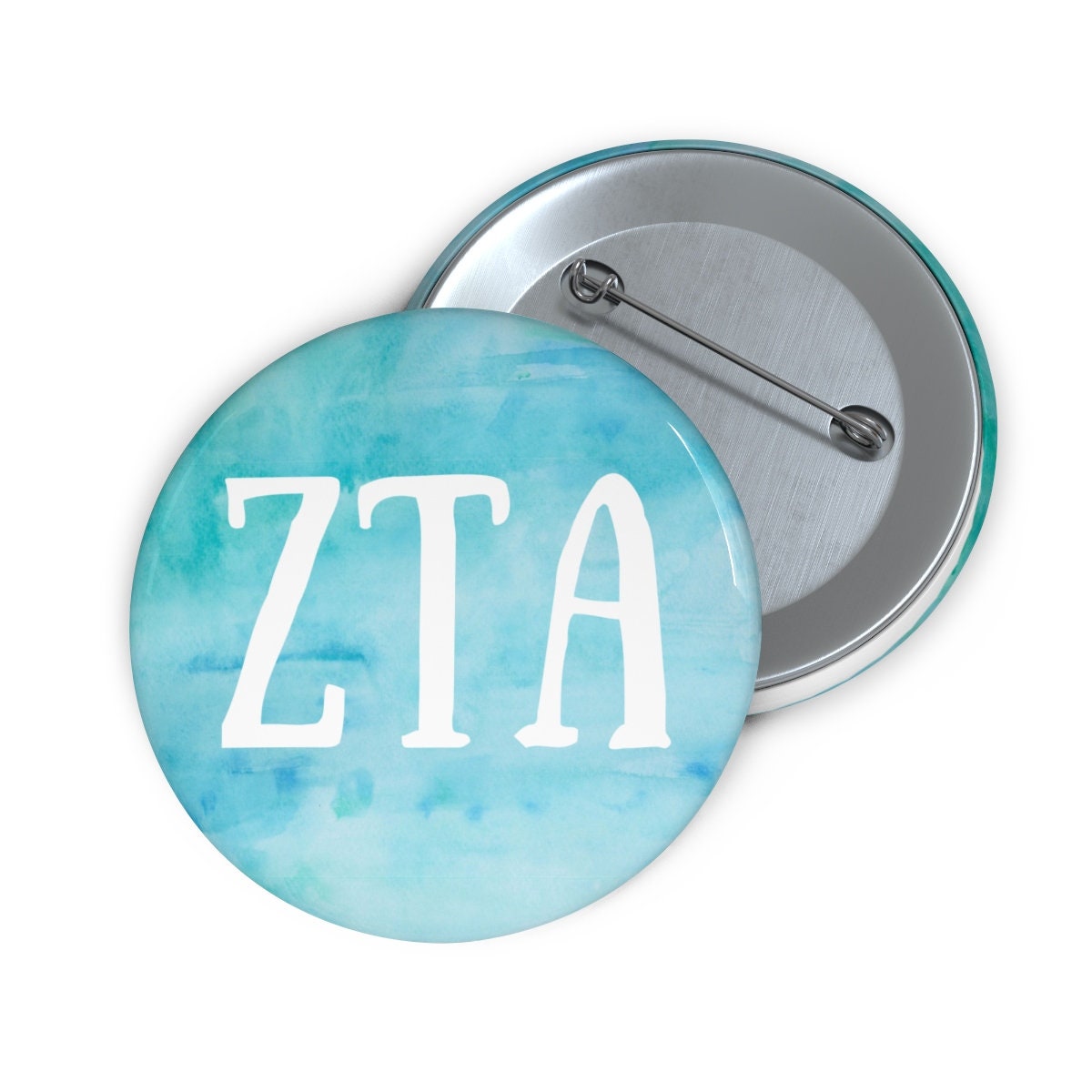 Zeta Tau Alpha Sorority Greek Letter Pin Buttons