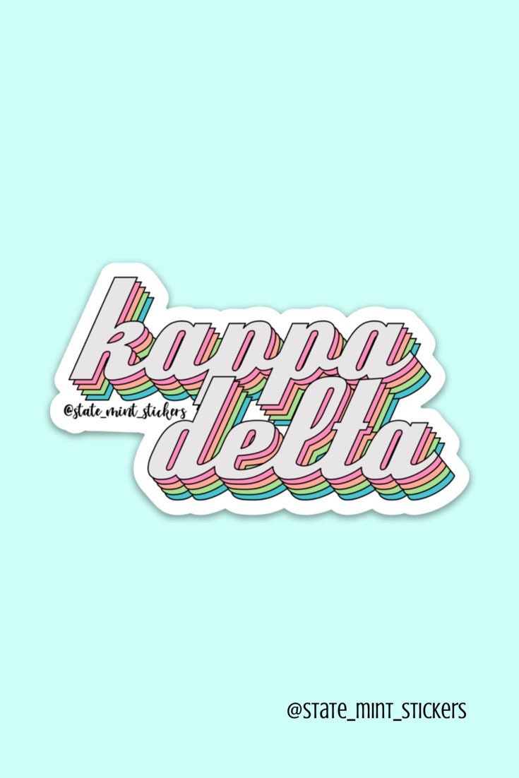 Kappa Delta Sorority Stickers Bulk Order | PERFECT for BID DAY! Group / Bulk / Chapter Wide Sticker Order