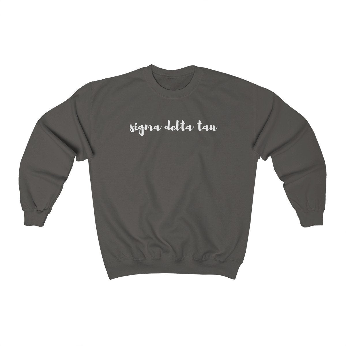 Sigma Delta Tau Sorority | Gildan 18000 Unisex Heavy Blend Crewneck Sweatshirt w/ Fleece Inside, big little, bid day, alumna, greek life