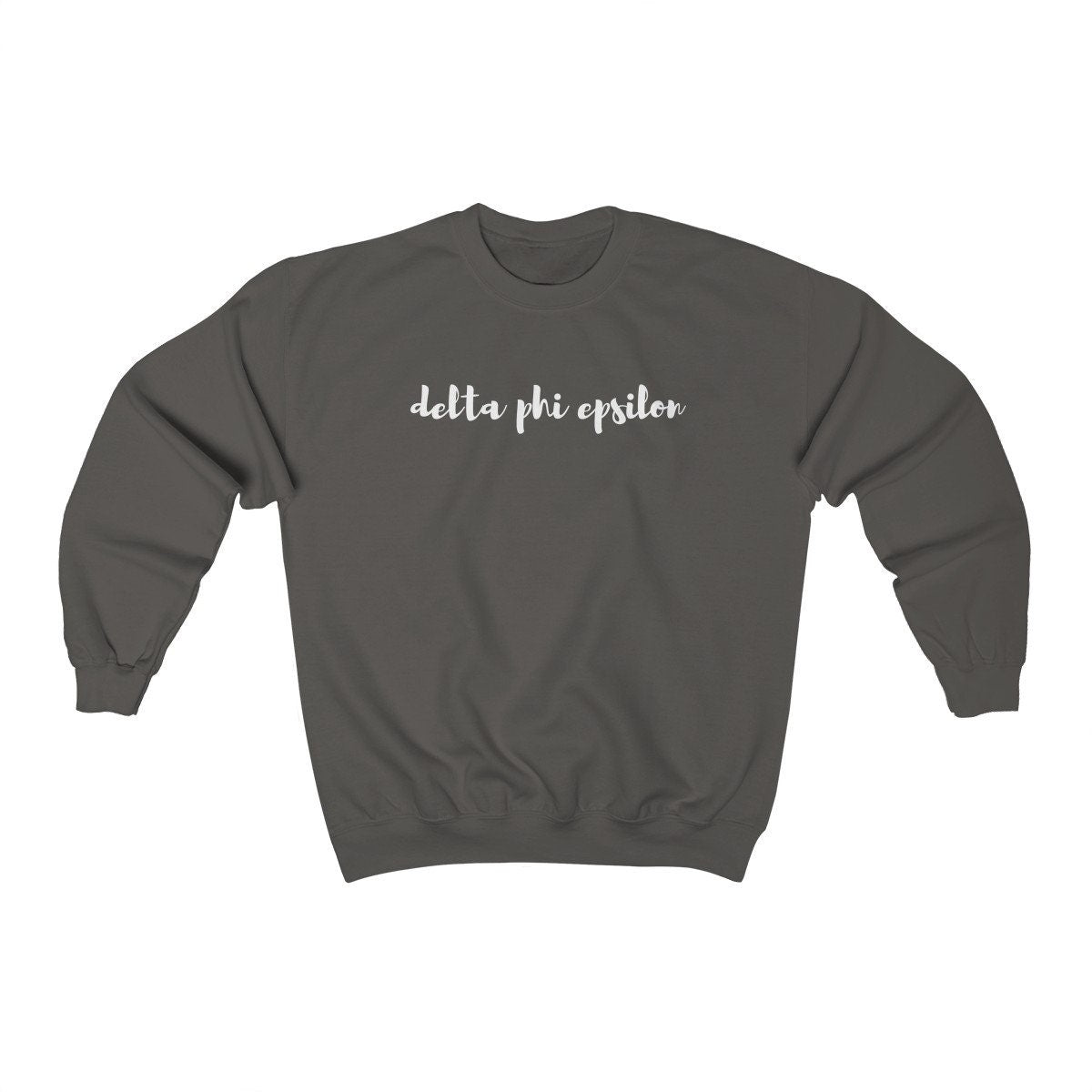 Delta Phi Epsilon Sweatshirt | DPHIE Sorority | Gildan Unisex Crewneck Sweatshirt w/ Fleece Inside