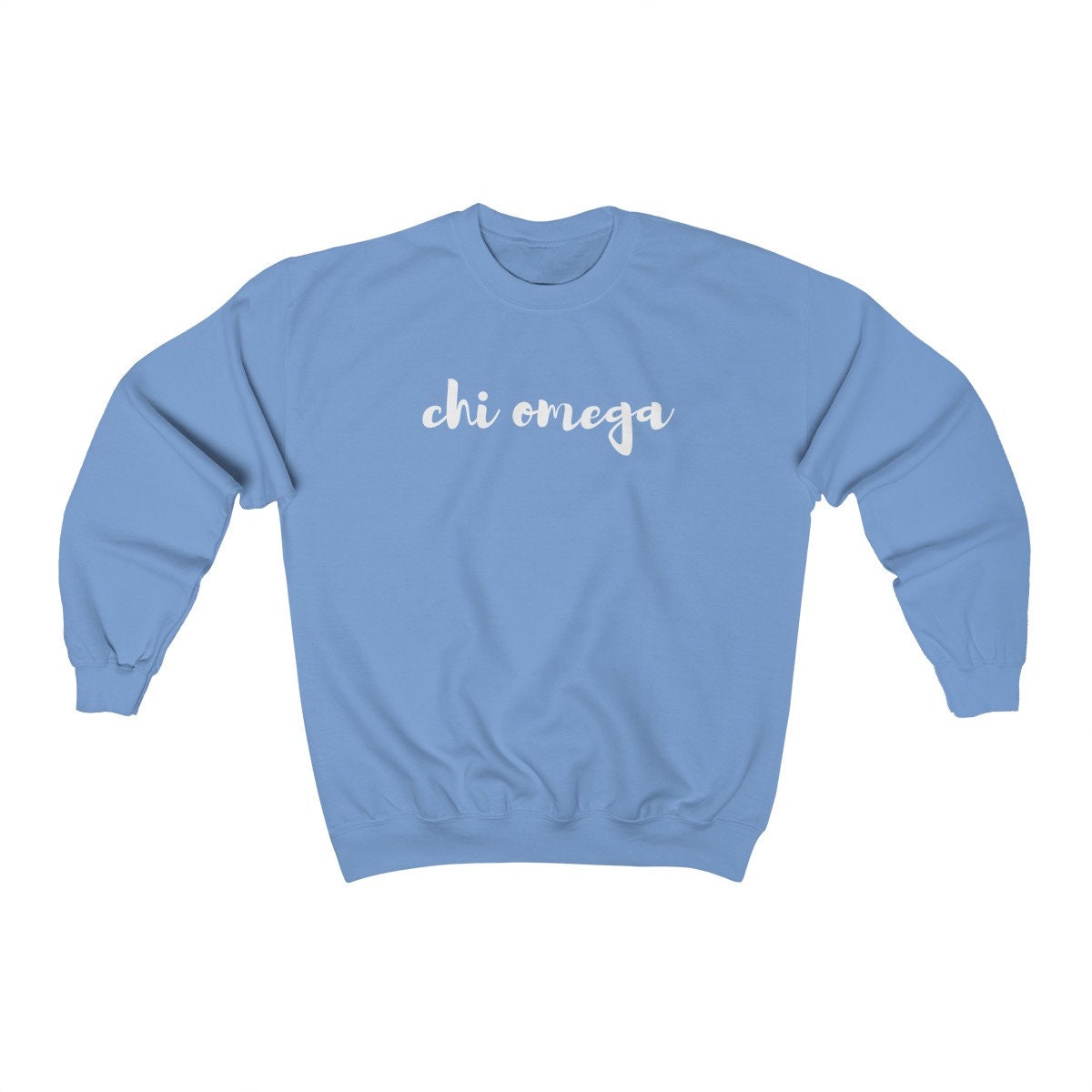 Chi Omega Sweatshirt | Chi O XO Sorority | Gildan Unisex Crewneck Sweatshirt w/ Fleece Inside
