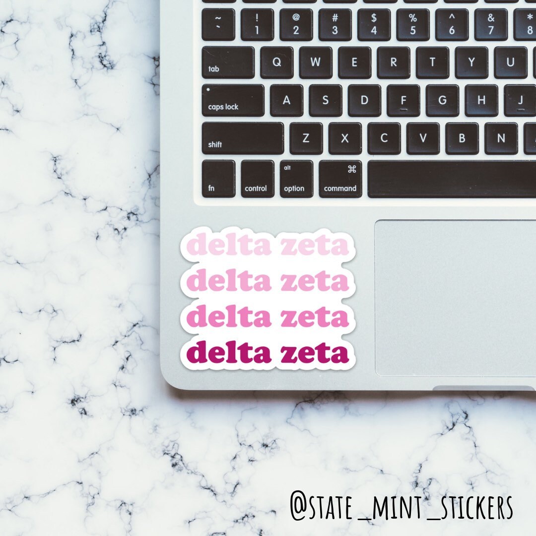 Delta Zeta Sorority Gradient Sticker / Decal
