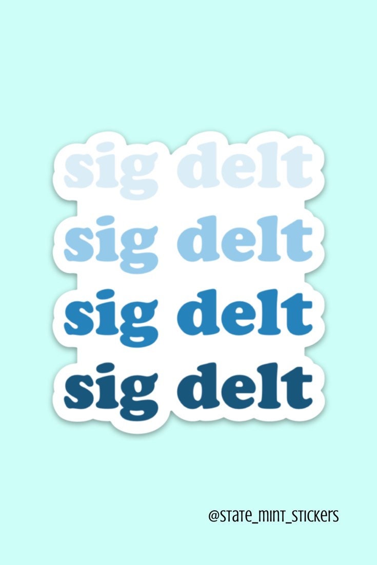 Sigma Delta Tau / SDT / ΣΔΤ/ Sig Delt / Sig Tau Greek Letters Sticker / Decal | 3.5" Wide