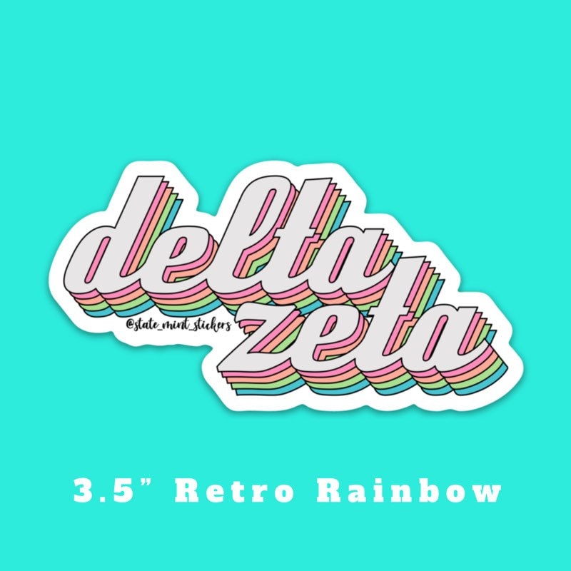 Delta Zeta Sorority Stickers Bulk Order | PERFECT for BID DAY! Group / Bulk / Chapter Wide Sticker Order