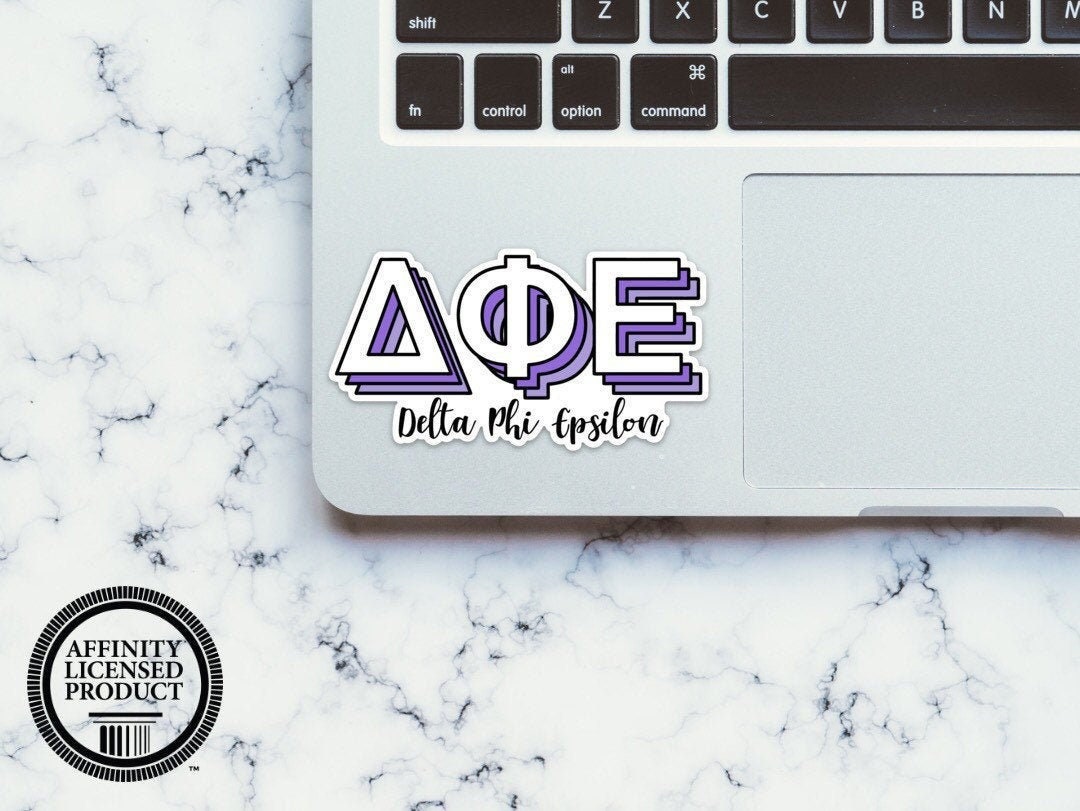 Delta Phi Epsilon Letters Sticker  | 4" Wide