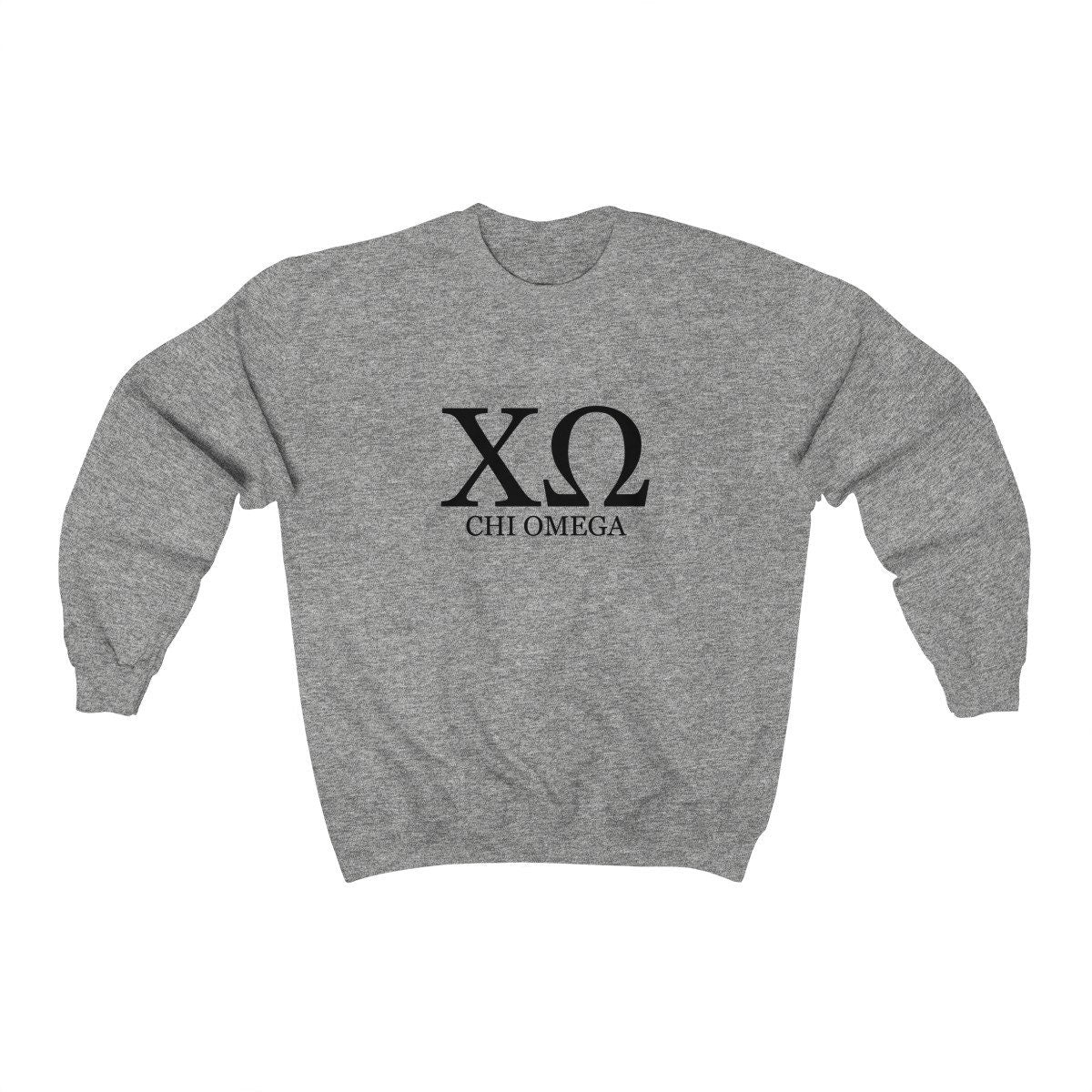 Chi Omega Sweatshirt | Chi Omega Sorority | Glidan Unisex Crewneck Sweatshirt | Greek Letters