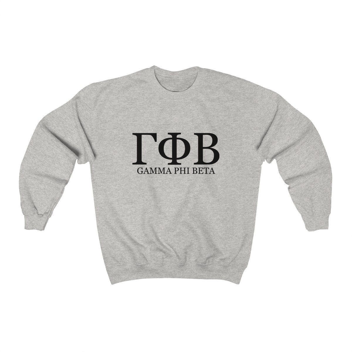 Gamma Phi Beta Sweatshirt | GPhiB Sorority | Glidan m Unisex Crewneck Sweatshirt | Greek Letters