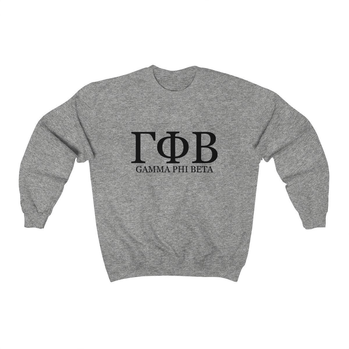 Gamma Phi Beta Sweatshirt | GPhiB Sorority | Glidan m Unisex Crewneck Sweatshirt | Greek Letters