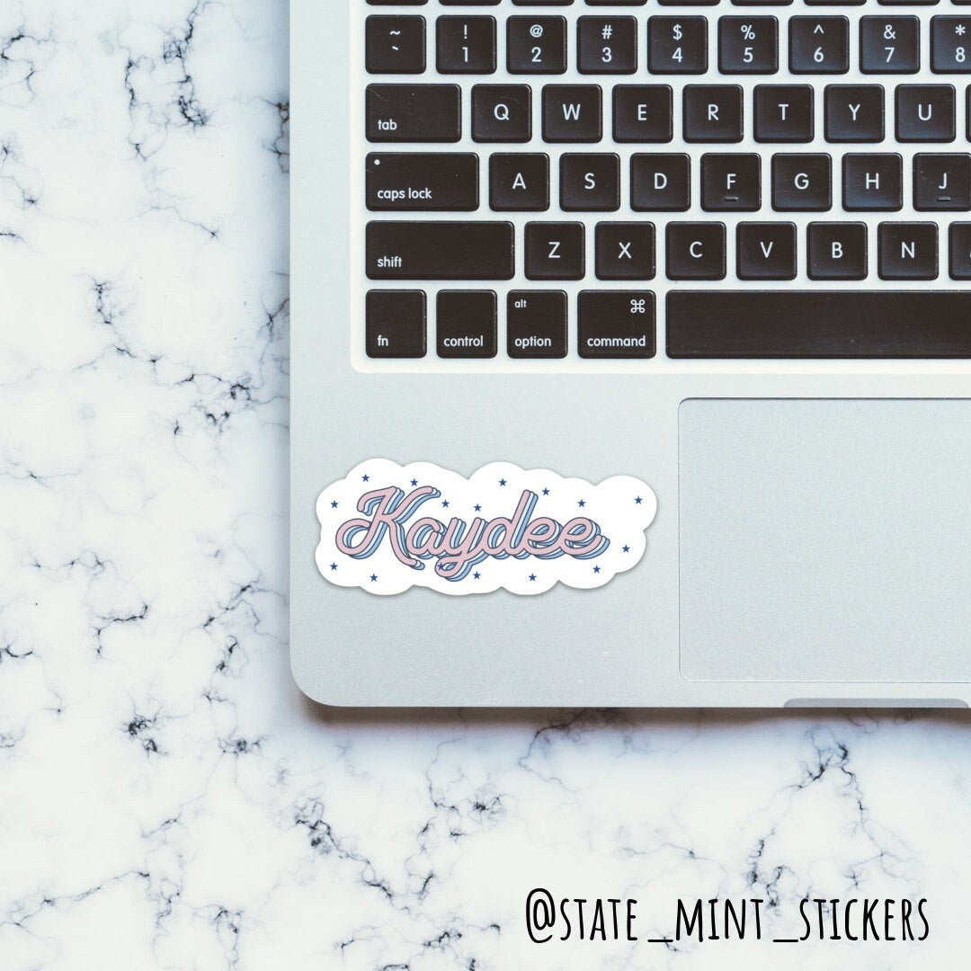 Kappa Delta Sorority Kaydee Pastel Stars Sticker / Decal | 4" | Waterproof, Dishwasher Safe, For Car, Laptop, Cooler, Water Bottle