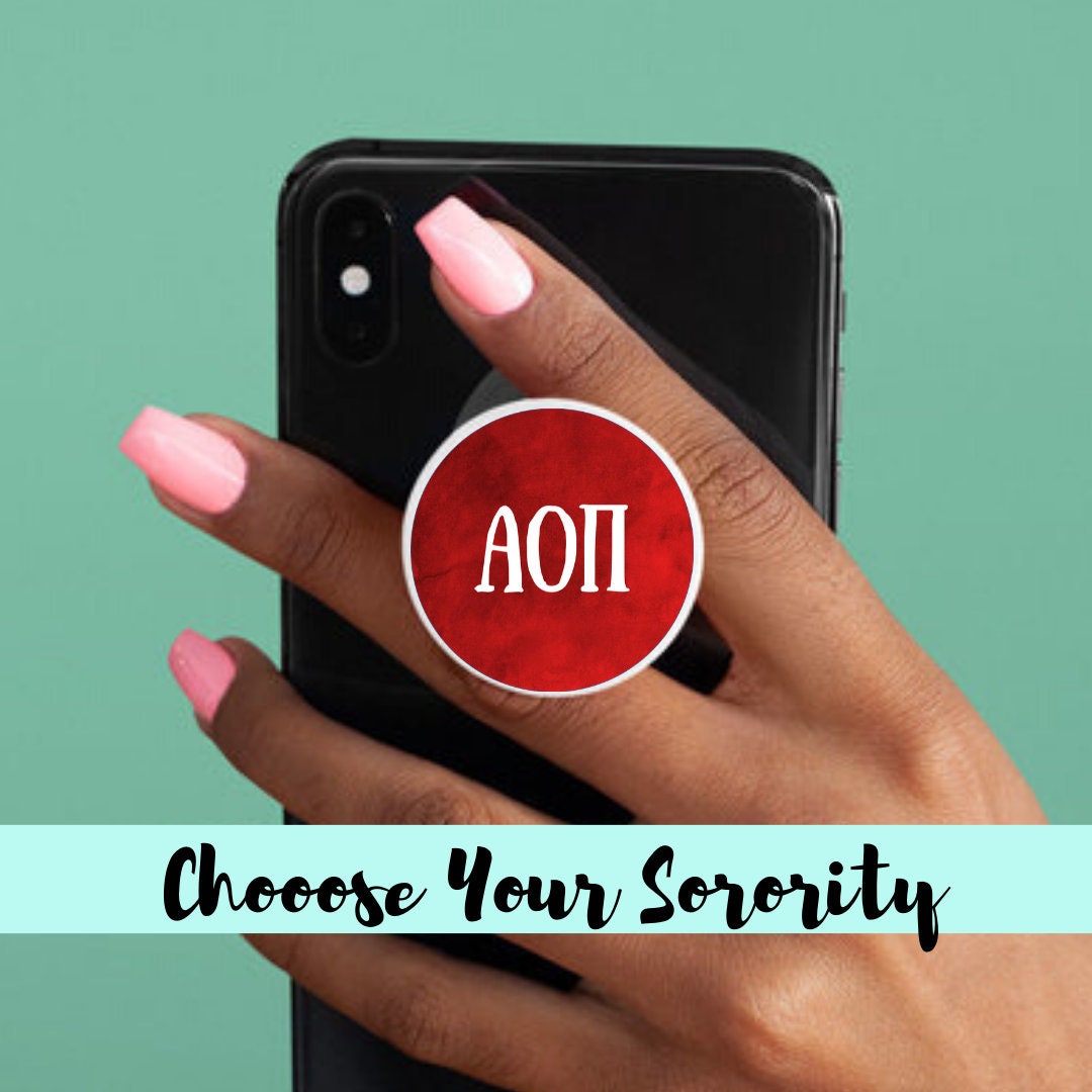 CHOOSE YOUR SORORITY  | Sorority Pop Socket / Day Planner Sticker / Decal | 1.5" Wide / use on popsocket car, laptop, cooler, waterbottle
