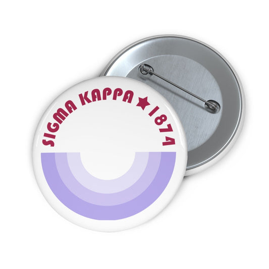 Copy of Sigma Kappa 1874 Lavender & Maroon Sorority Pin Buttons