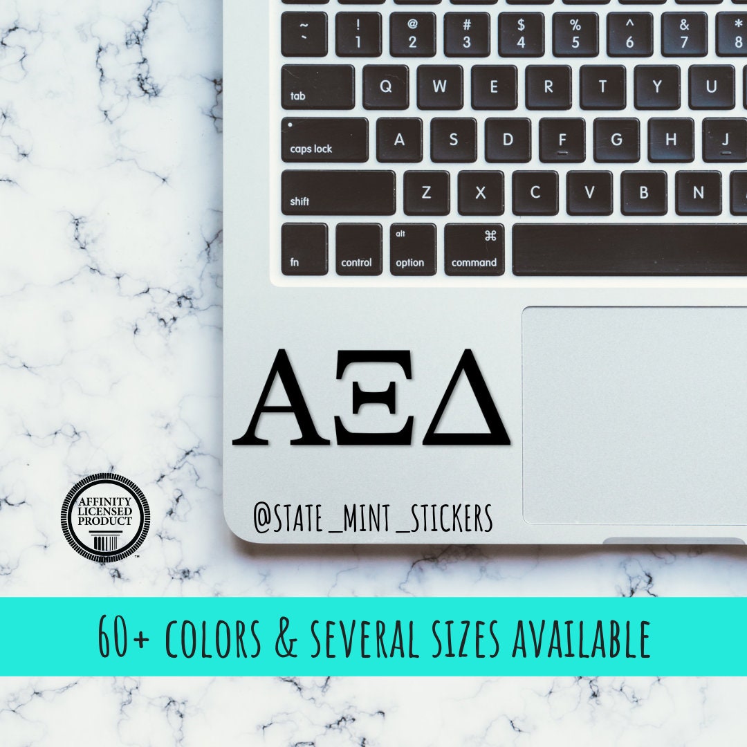 Alpha Xi Delta Sorority Vinyl Transfer Decal / Sticker | Waterproof for Car, Laptop, Water Bottle, Cooler