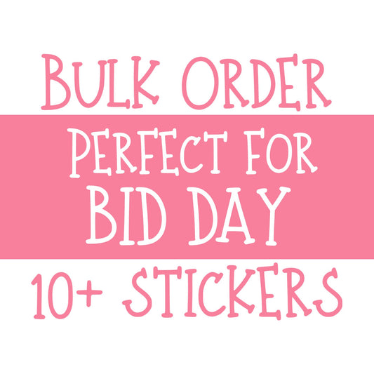 Delta Gamma Sorority Stickers Bulk Order | PERFECT for BID DAY! Group / Bulk / Chapter Wide Sticker Order