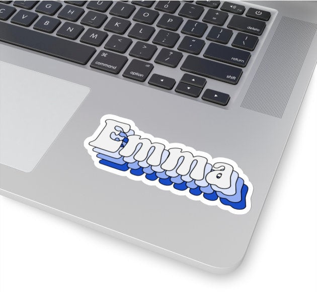 Custom Name Stickers - 4" Wide | Choose Your Name  / Decal |  for Car, Laptop, Mug, Cup, Cooler, Planner