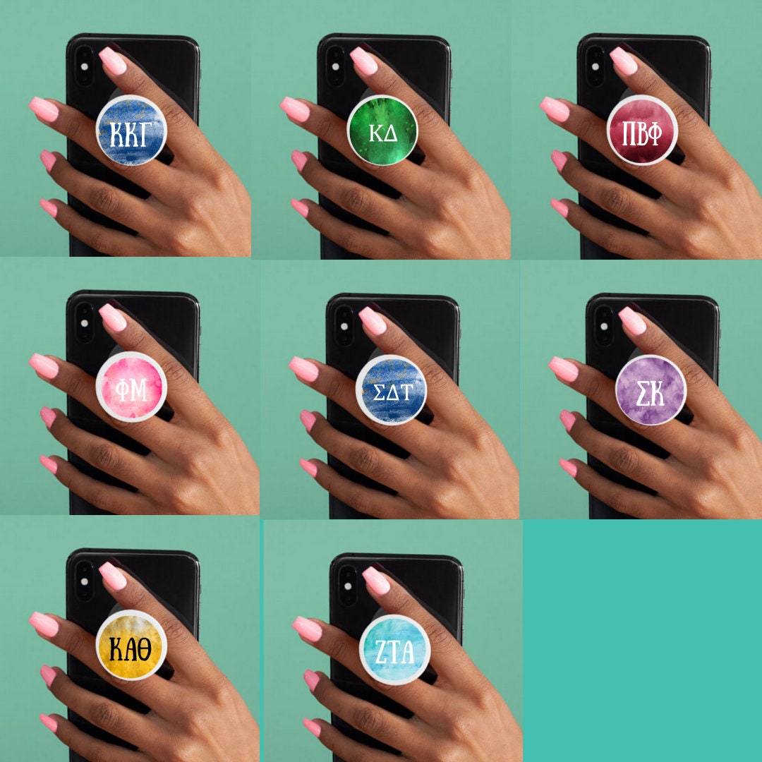 CHOOSE YOUR SORORITY  | Sorority Pop Socket / Day Planner Sticker / Decal | 1.5" Wide / use on popsocket car, laptop, cooler, waterbottle