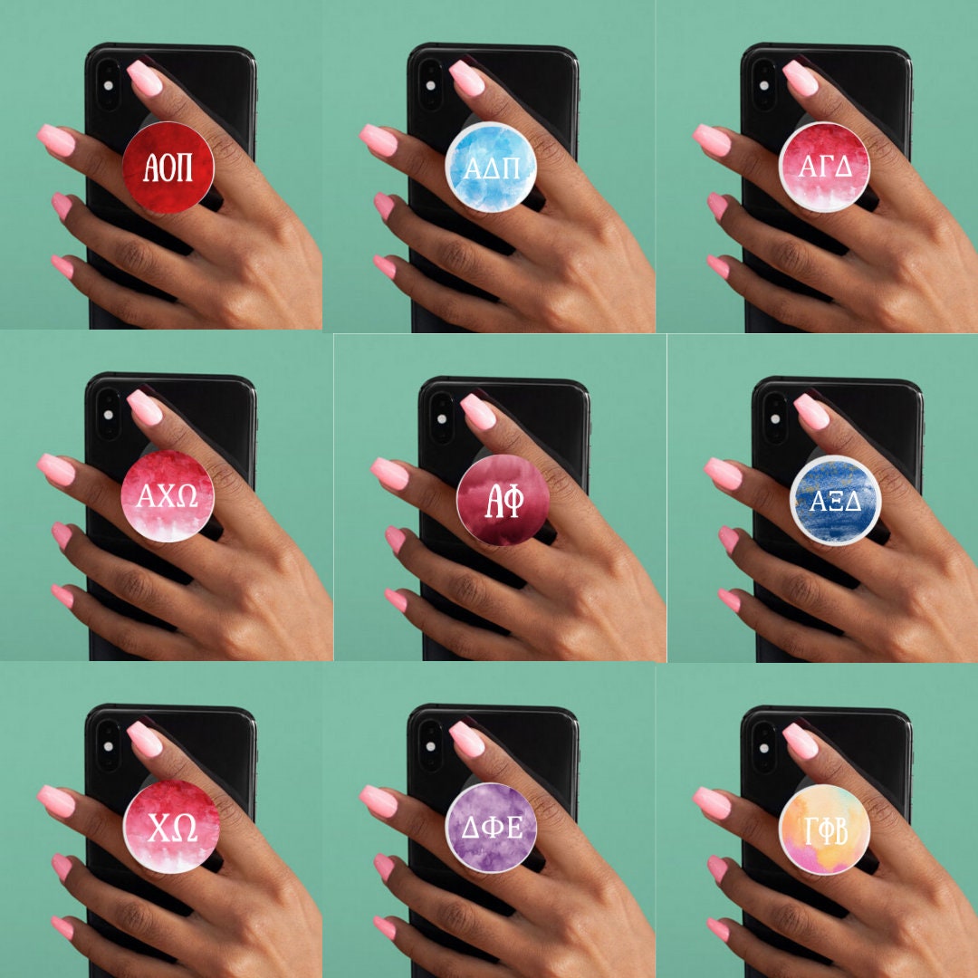 CHOOSE YOUR SORORITY  | Sorority Pop Socket / Day Planner Sticker / Decal | 1.5" Wide / use on popsocket car, laptop, cooler, waterbottle