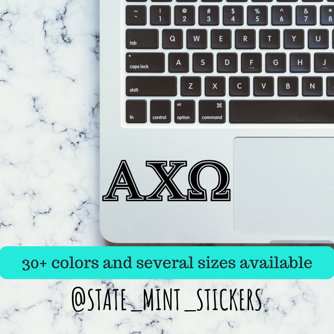 Alpha Chi Omega Sorority Vinyl Transfer Decal / Sticker | Waterproof for Car, Laptop, Water Bottle, Cooler