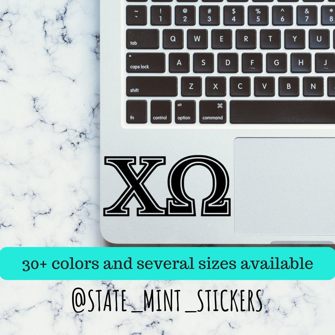 Chi Omega Sorority Vinyl Transfer Decal / Sticker | Waterproof for Car, Laptop, Water Bottle, Cooler