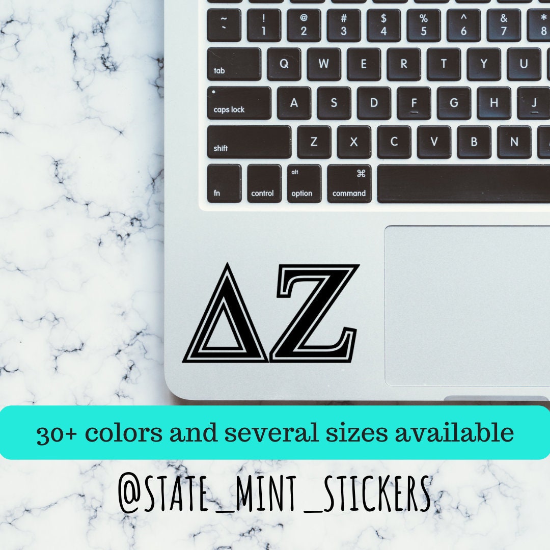 Delta Zeta Sorority Vinyl Transfer Decal / Sticker | Waterproof for Car, Laptop, Water Bottle, Cooler