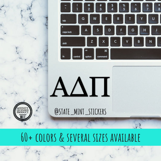 Alpha Delta Pi Sorority Vinyl Transfer Decal / Sticker | Waterproof for Car, Laptop, Water Bottle, Cooler