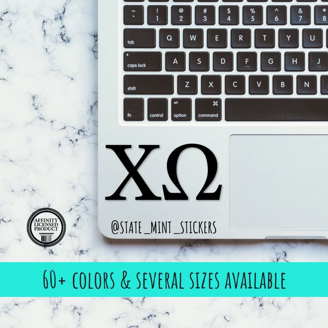 Chi Omega Sorority Vinyl Transfer Decal / Sticker | Waterproof for Car, Laptop, Water Bottle, Cooler