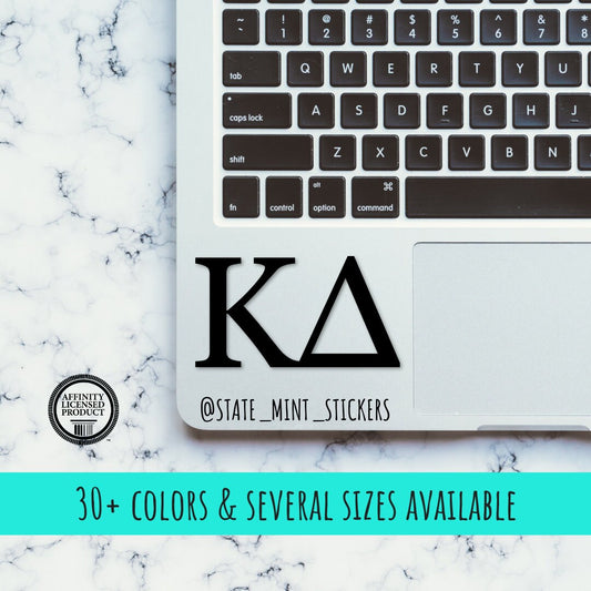 Kappa Delta Sorority Vinyl Transfer Decal / Sticker | Waterproof for Car, Laptop, Water Bottle, Cooler