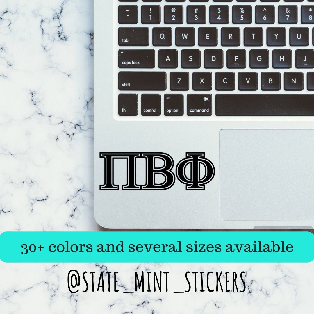 Pi Beta Phi Sorority Vinyl Transfer Decal / Sticker | Waterproof for Car, Laptop, Water Bottle, Cooler, laptop sticker car decal