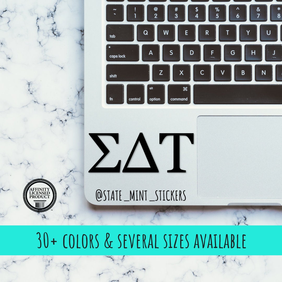 Sigma Delta Tau Sorority Vinyl Transfer Decal / Sticker | Waterproof for Car, Laptop, Water Bottle, Cooler laptop sticker car decal